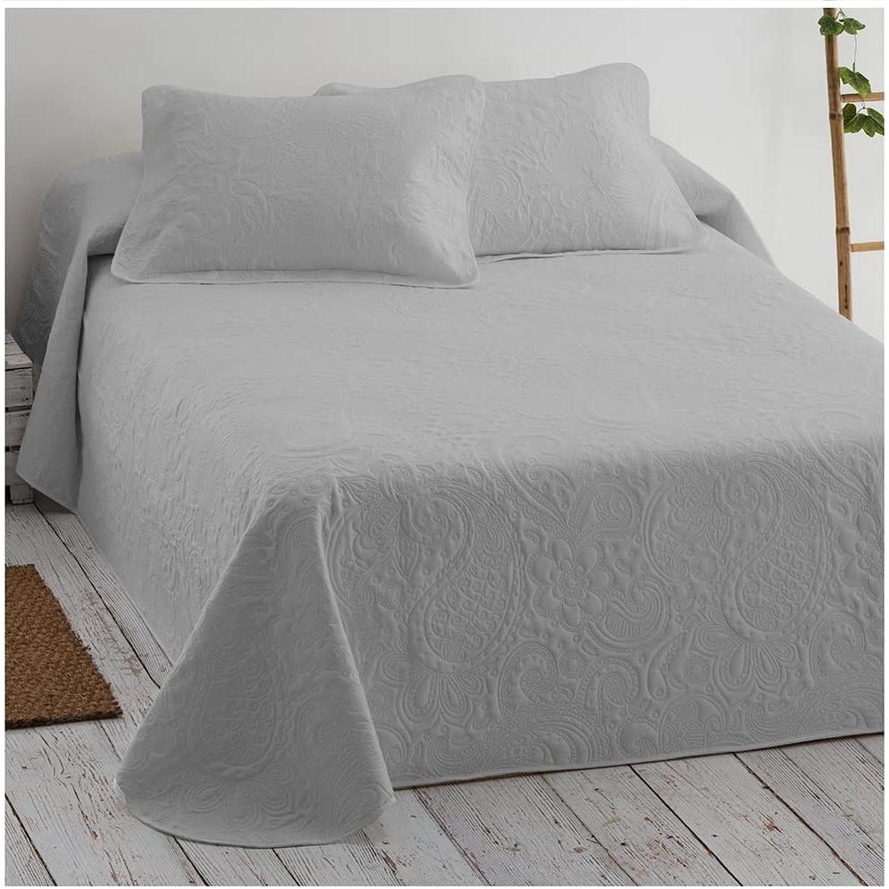 DECASATEXTIL- Colcha Bouti Fina con Diseño Floral Moderno- Suavidad y Versatilidad en un Diseño, Ideal para Todo el Año - 100% Microfibra Extra Suave