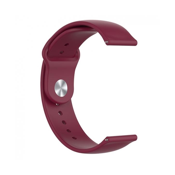 CORREA RELOJ PARA SAMSUNG GALAXY WATCH ACTIVE XIAOMI AMAZFIT BIP 20 MM ROJO VINO