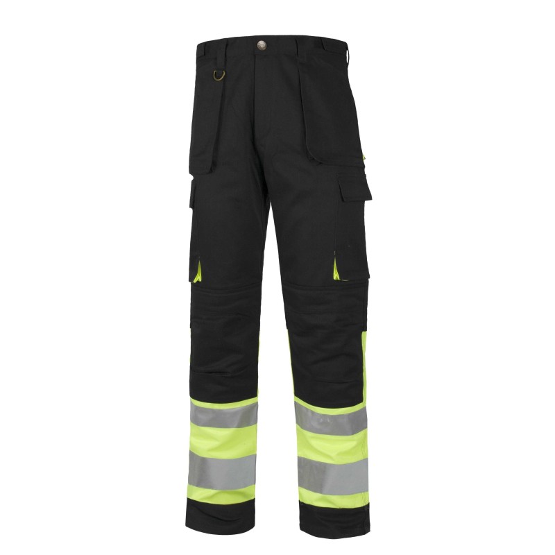 Pantalón de Trabajo Alta Visibilidad con Bolsillos y Rodilleras Incorporadas