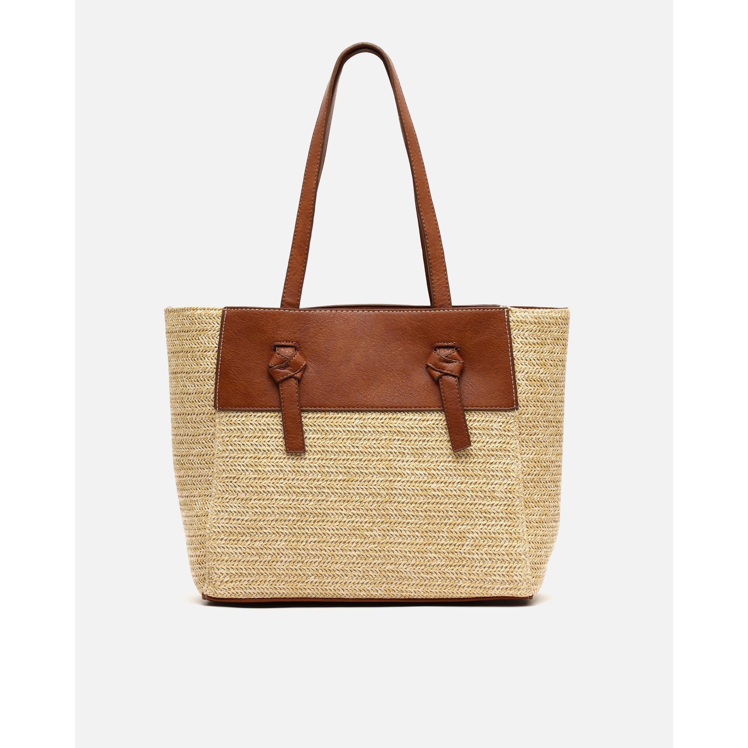 Not bolso shopper efecto rafia Raffia / Playa Misako