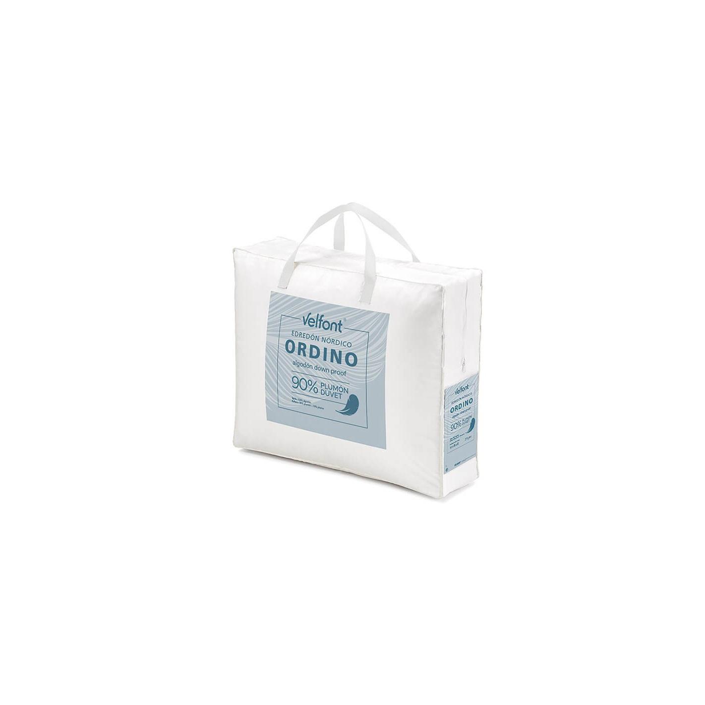 Edredón Nórdico Velfont Ordino 90% Plumón - Cálida y Confortable para Noches de Sueño Agradable