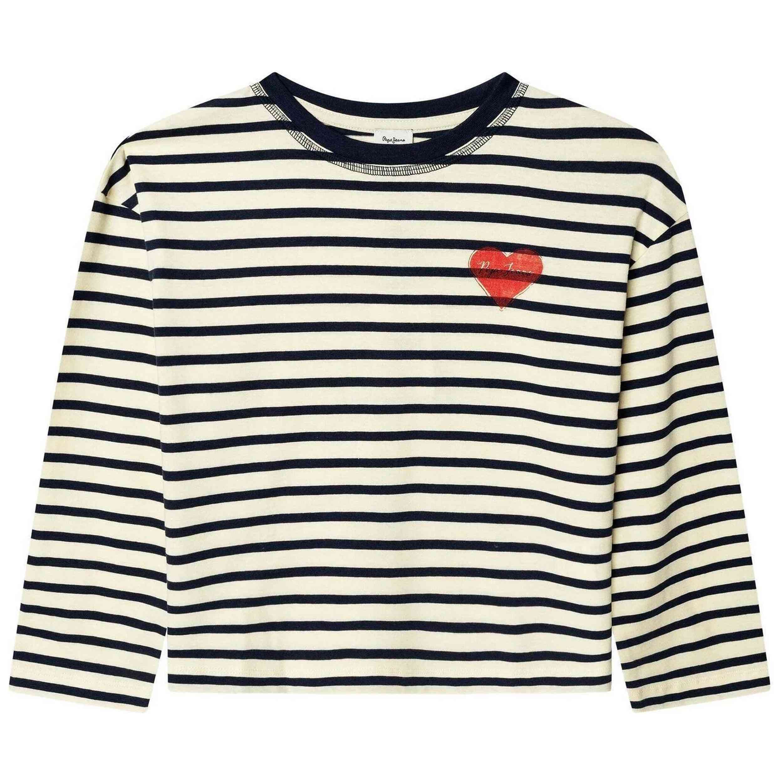 Camiseta De Manga Larga Pepe Jeans modelo PG5000069-808 para Niñas en color Blanco