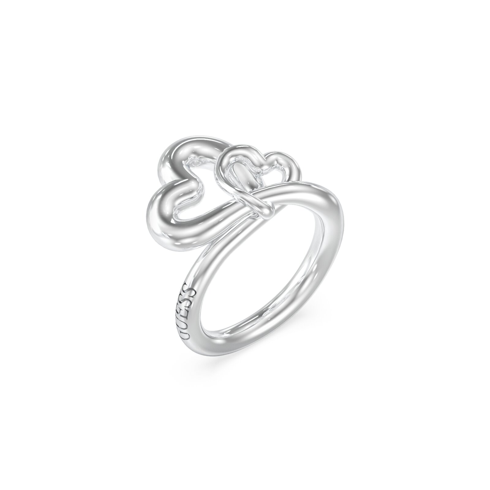 Guess Anillo Mujer Love Bites De Acero Plateado Talla Europea 54 Talla España 14,00