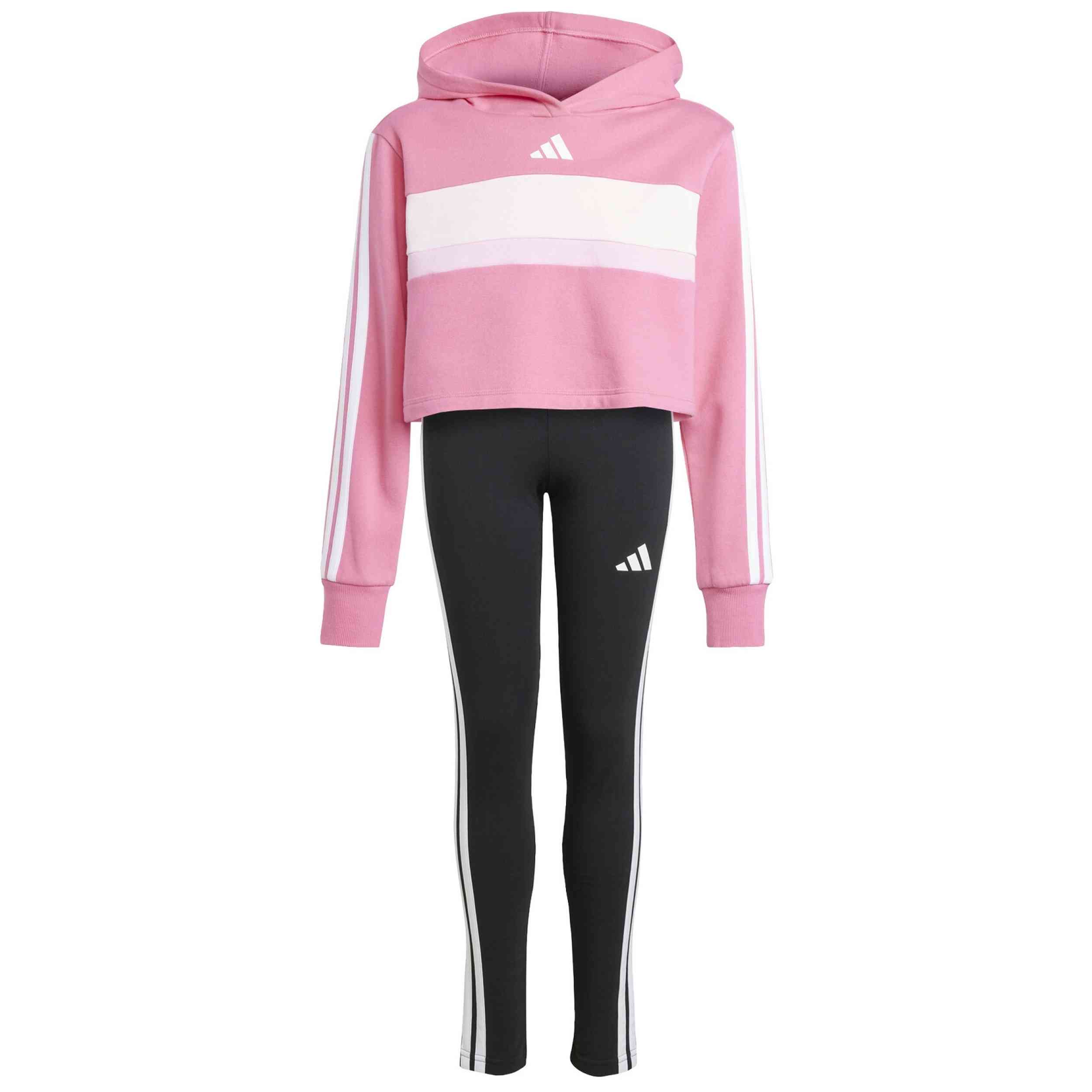 Chandals Adidas modelo Seasonal Essentials Tiberio "Pink / White" para Niñas en color Rosa