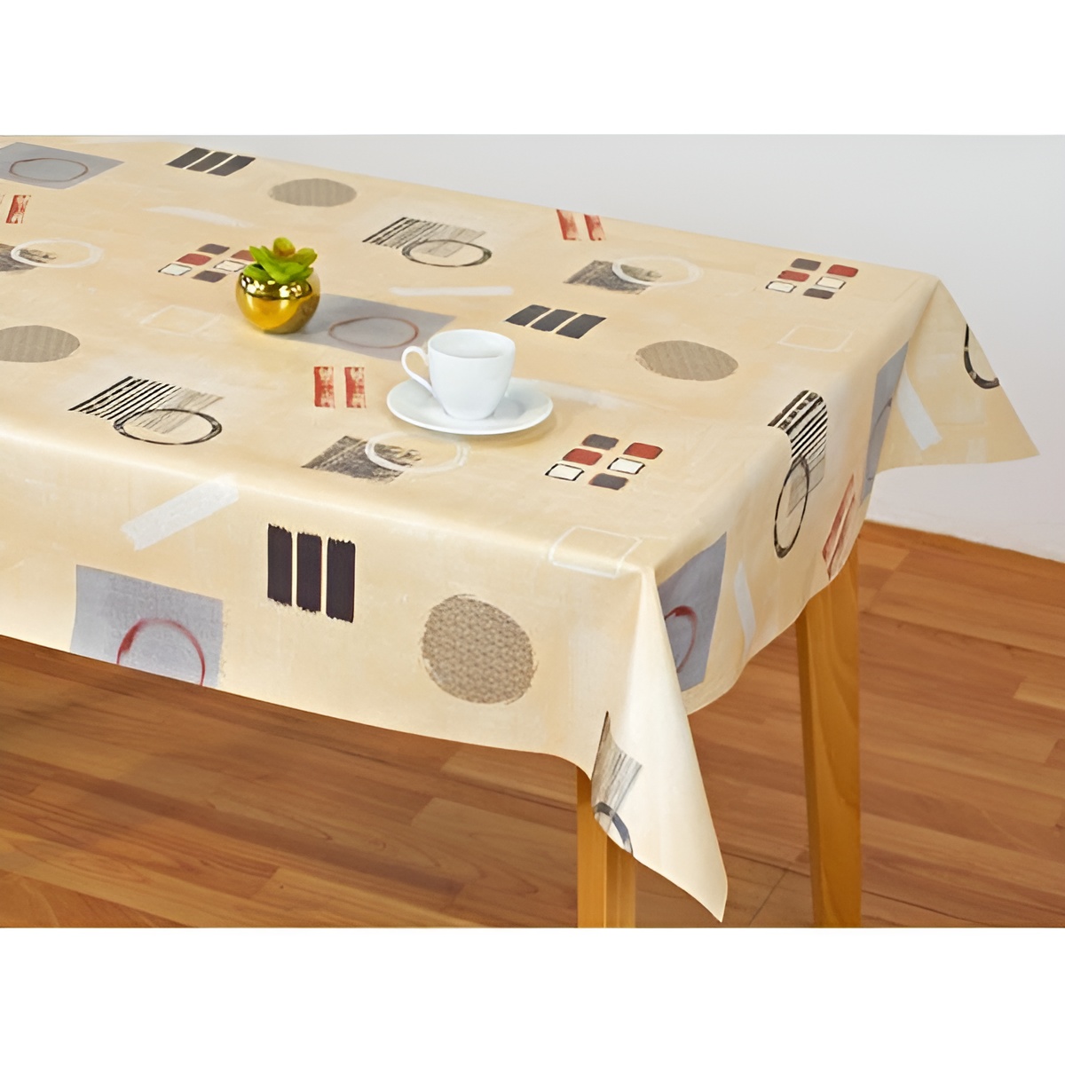 Mantel Hulehule Tex Huletec Caina Beige Estampado Innovador Resistente Manchas