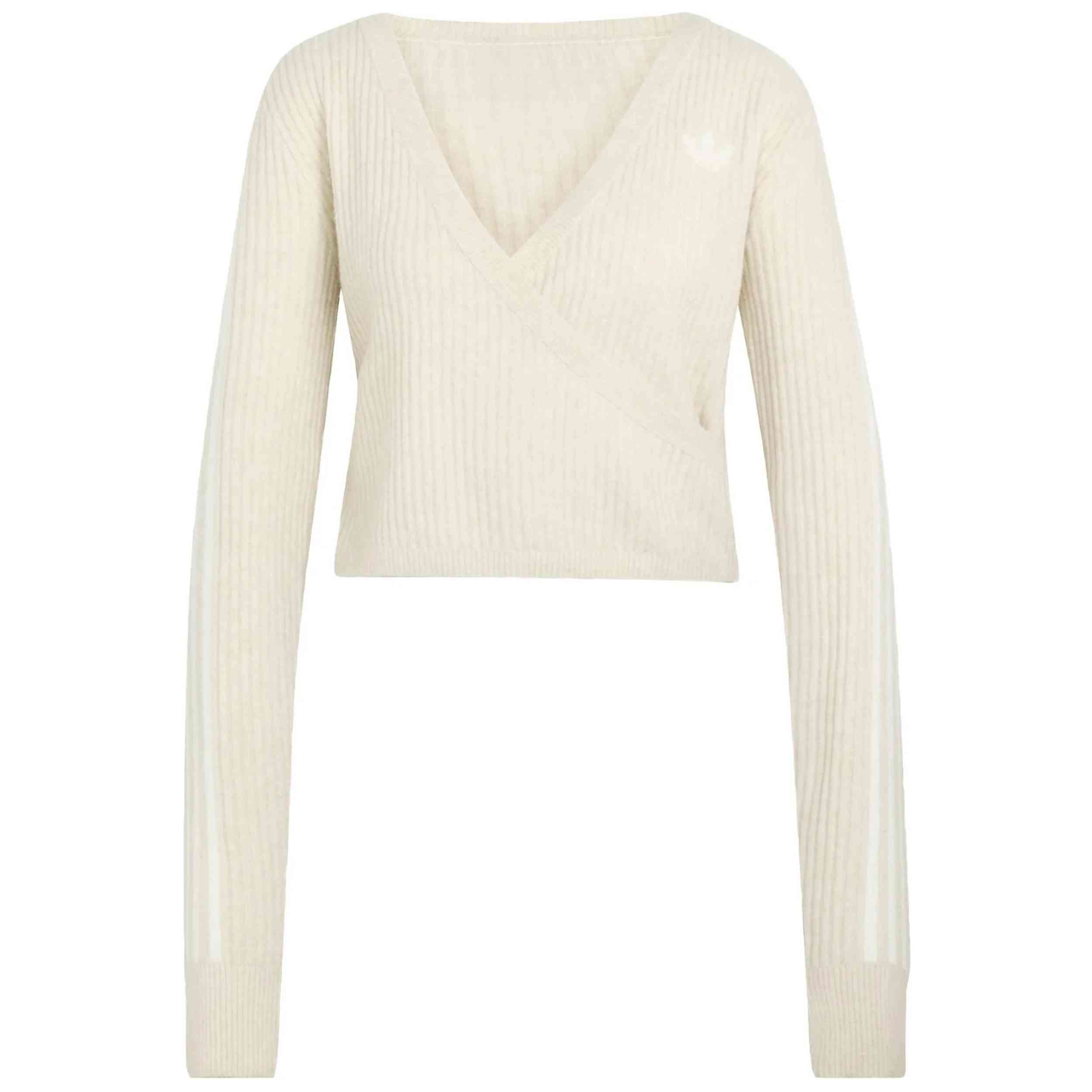 Sudadera Adidas modelo Originals By Jennie Knitted Wrap Around Cardigan para Mujer en color Beige