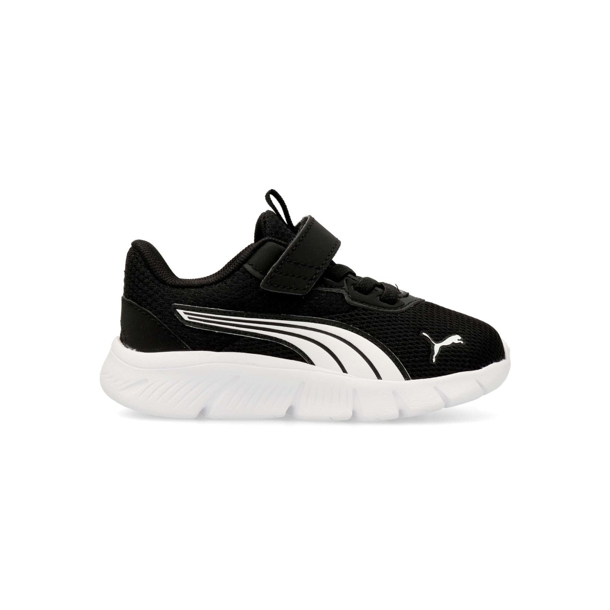 PUMA - Zapatillas deportivas Flex Focus Modern para niño, de malla transpirable con suela de goma EVA y cierre de tira adherente + cordón elástico