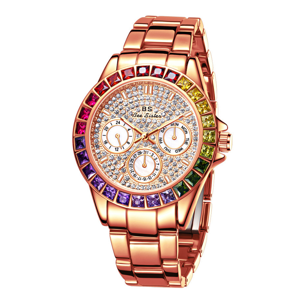 Relojes de mujer Relojes de cuarzo de lujo Reloj de pulsera creativo de moda impermeable