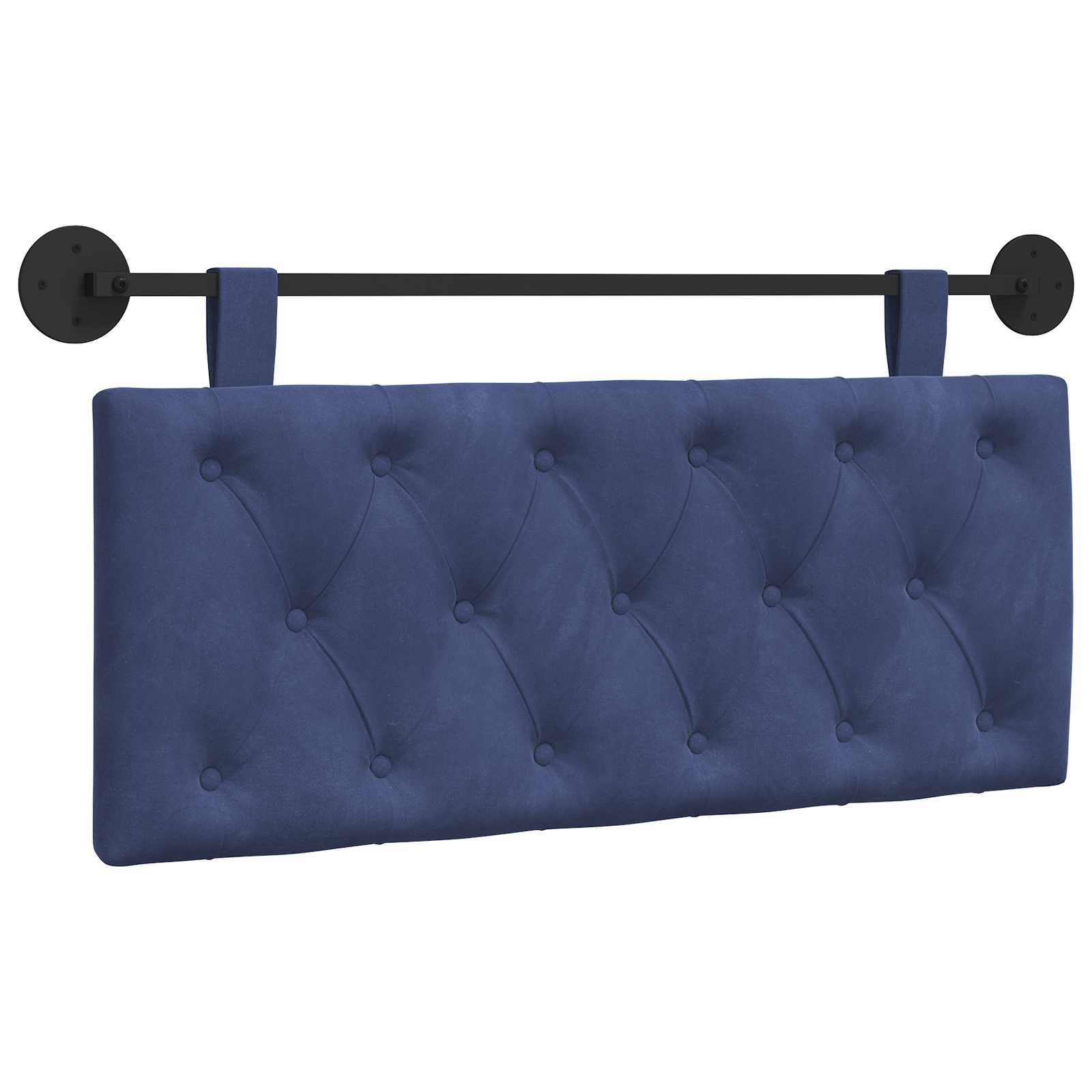 vidaXL Cabecero colgante Terciopelo 110 x 55 x 7 cm Multicolor