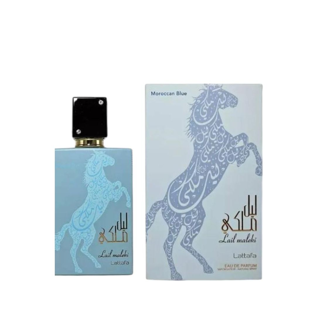 Lattafa Lail Maleki Blue Eau de Perfumé 100ml. para hombres - perfume aromático.