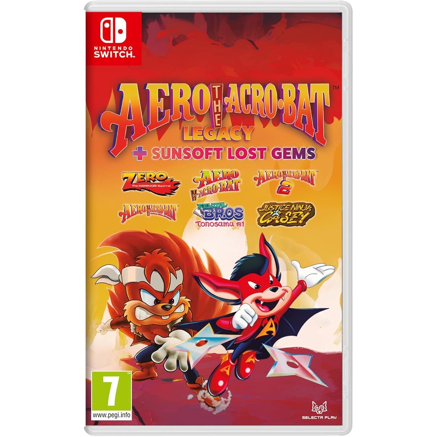 Aero The Acro-Bat Legacy + Sunsoft Lost Gems Juego para Consola Nintendo Switch