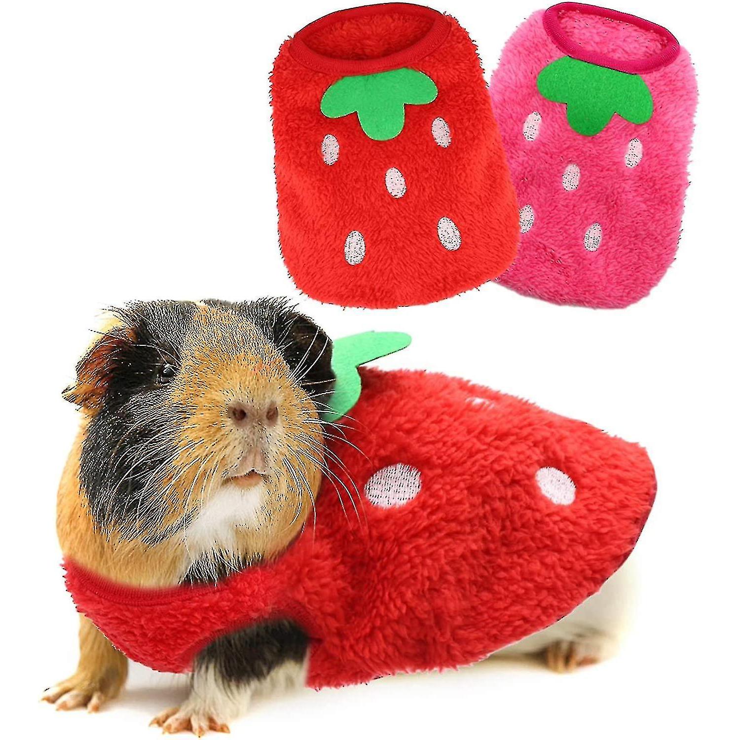 TK Insma-X Conejillo de Indias Ropa 2 Paquetes - Conejo Chaleco Cálido - Camiseta Acogedora para Conejillo de Indias Hurón Conejito Gatito Chihuahua