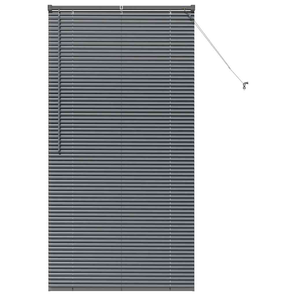 vidaXL Persianas venecianas Manual Gris oscuro 175 x 85 cm Aluminio
