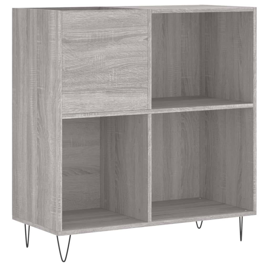 vidaXL Mueble para discos de vinilo con estante Madera de ingeniería