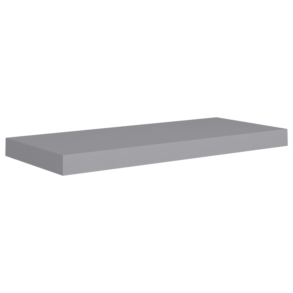 vidaXL Estante flotante de pared MDF 60x23,5x3,8 cm Blanco brillante, negro brillante, gris brillante Mueble Almacenaje Estantería para Oficina, Estudio, Dormitorio Estantería/Librería/ mueble de Almacenamiento