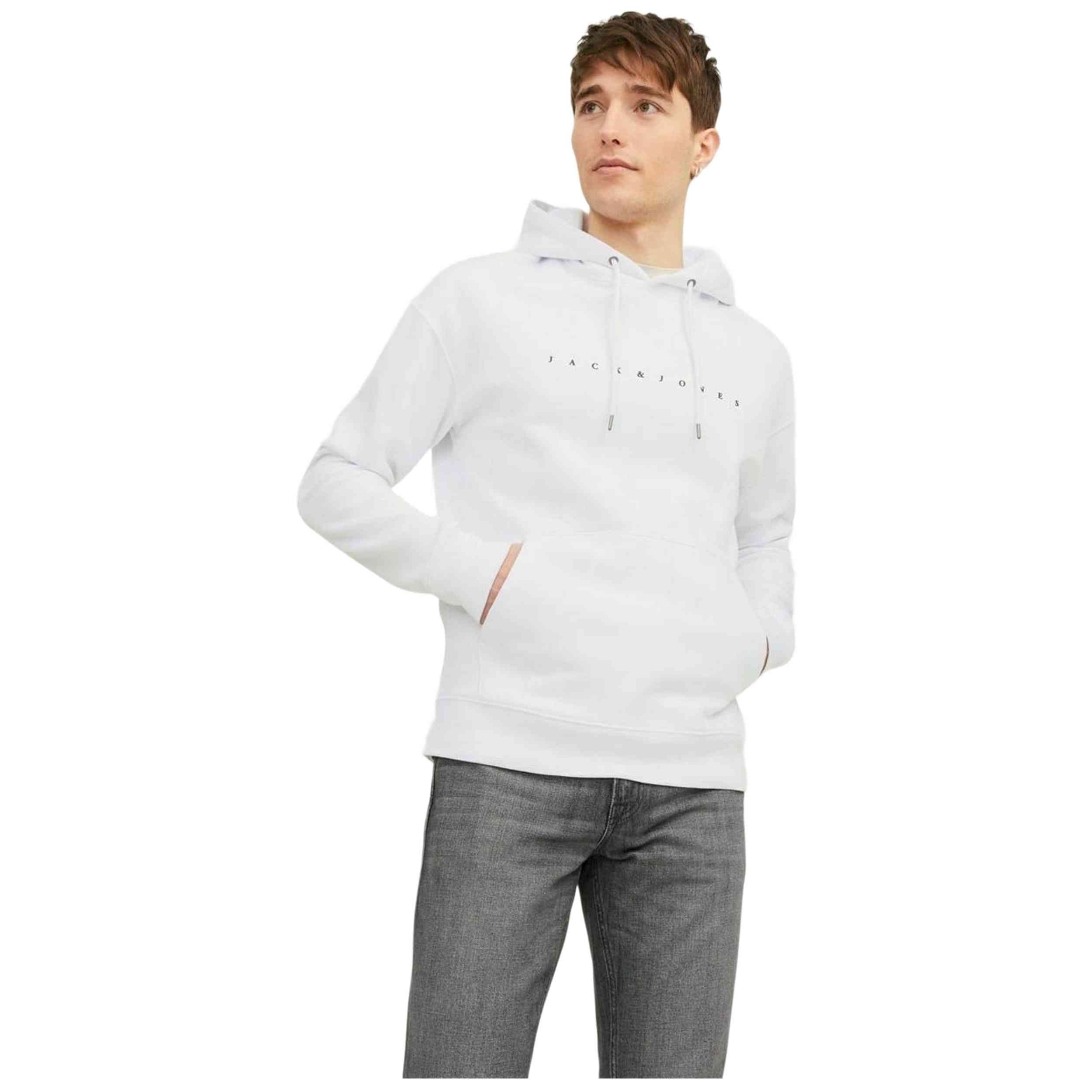Sudadera Jack And Jones Jjstar Sweat Hood White