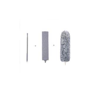 CA Plumero telescópico gris retráctil plano, ideal para grietas debajo de sofás, armarios y camas (paquete de 2)