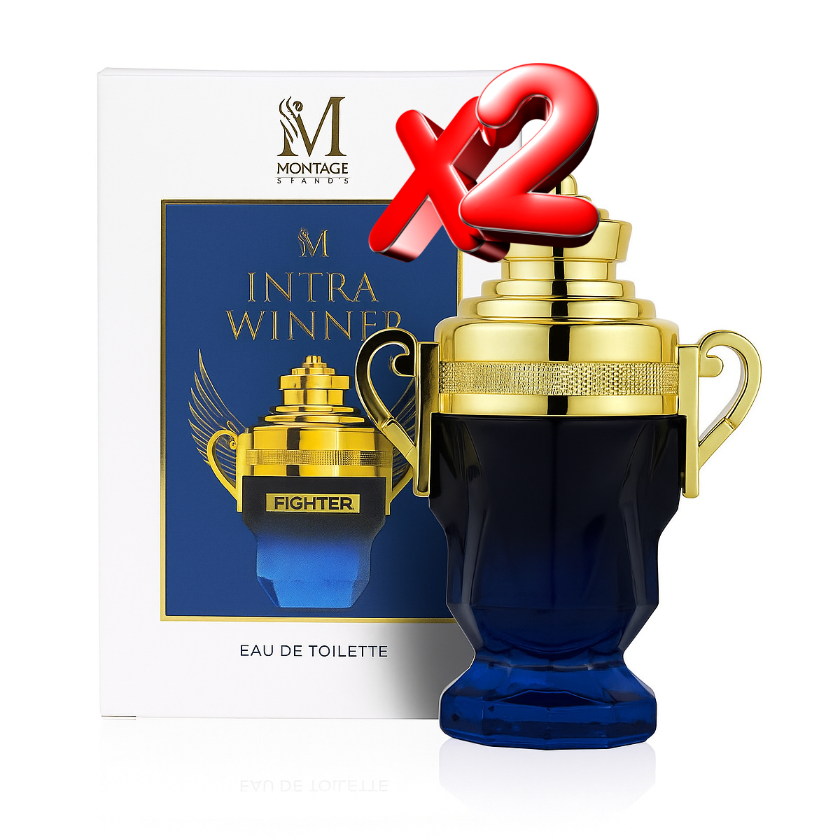 2 UNIDADES INTRA WINNER FIGHTER Eau de toilette pour homme 100ml Montage Brands Fragancia inspirada en otros perfumes Perfume Hombre