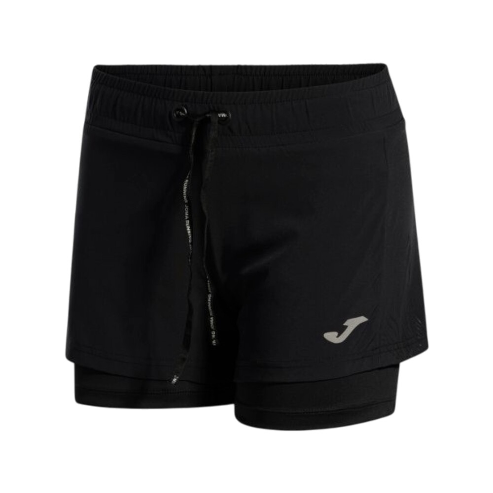 Bermuda Negra Joma  SHORT R-NIGHT NEGRO 2+1 para mujer