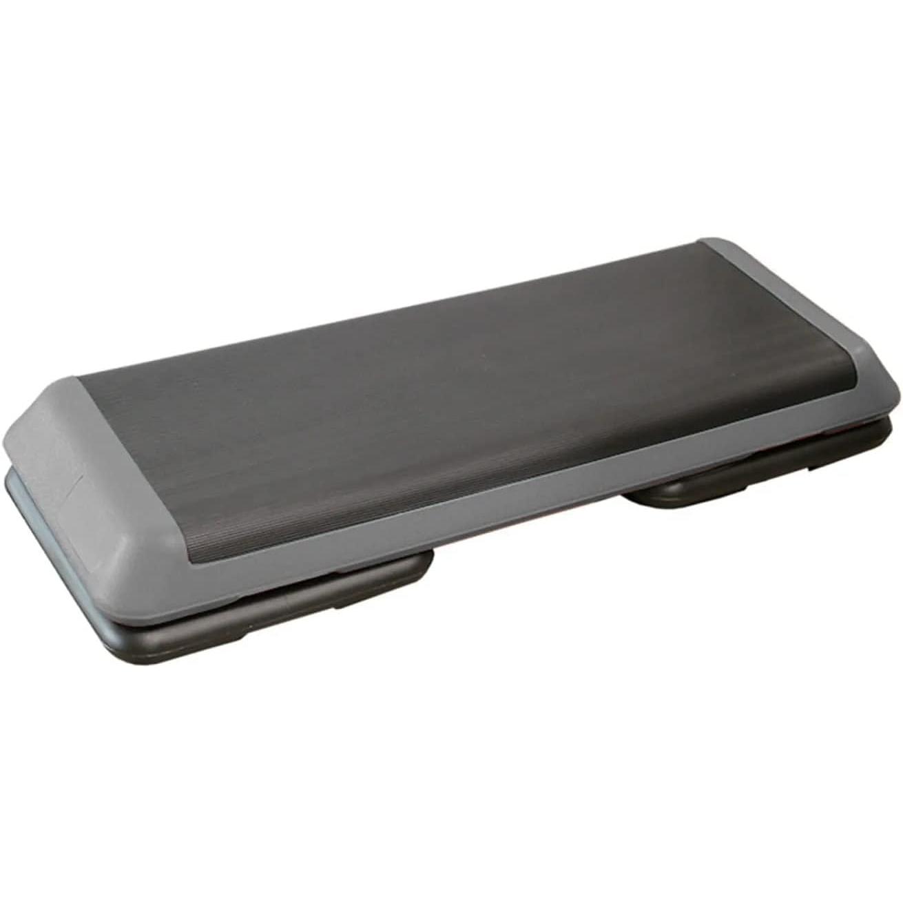 Cannon - Step Aerobic, Regulable110 cm, 4 pies, Antideslizante, Cardio, Fitness, Color Gris, Gym Equipment para Gimnasio