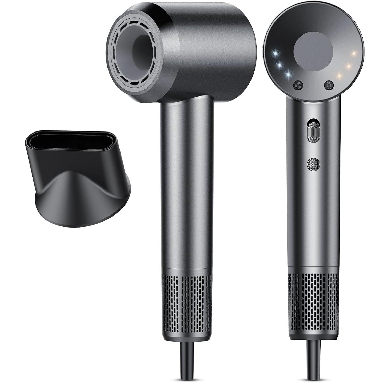 Secador de Pelo sin Aspas Profesional – Potente Secado Rápido con Iones Negativos para el Cuidado del Cabello