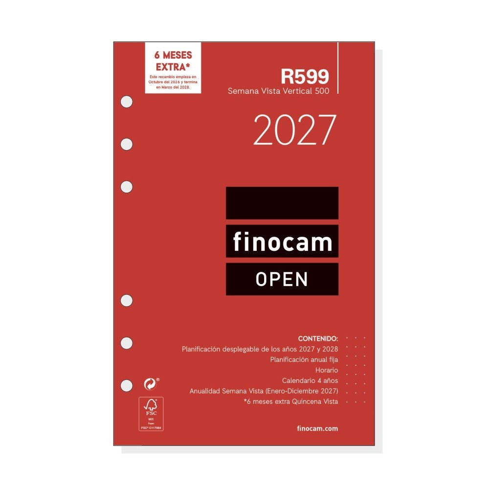 FINOCAM R599 RECAMBIO ANUAL 500 SVV 2027 RECAMBIO ANUAL