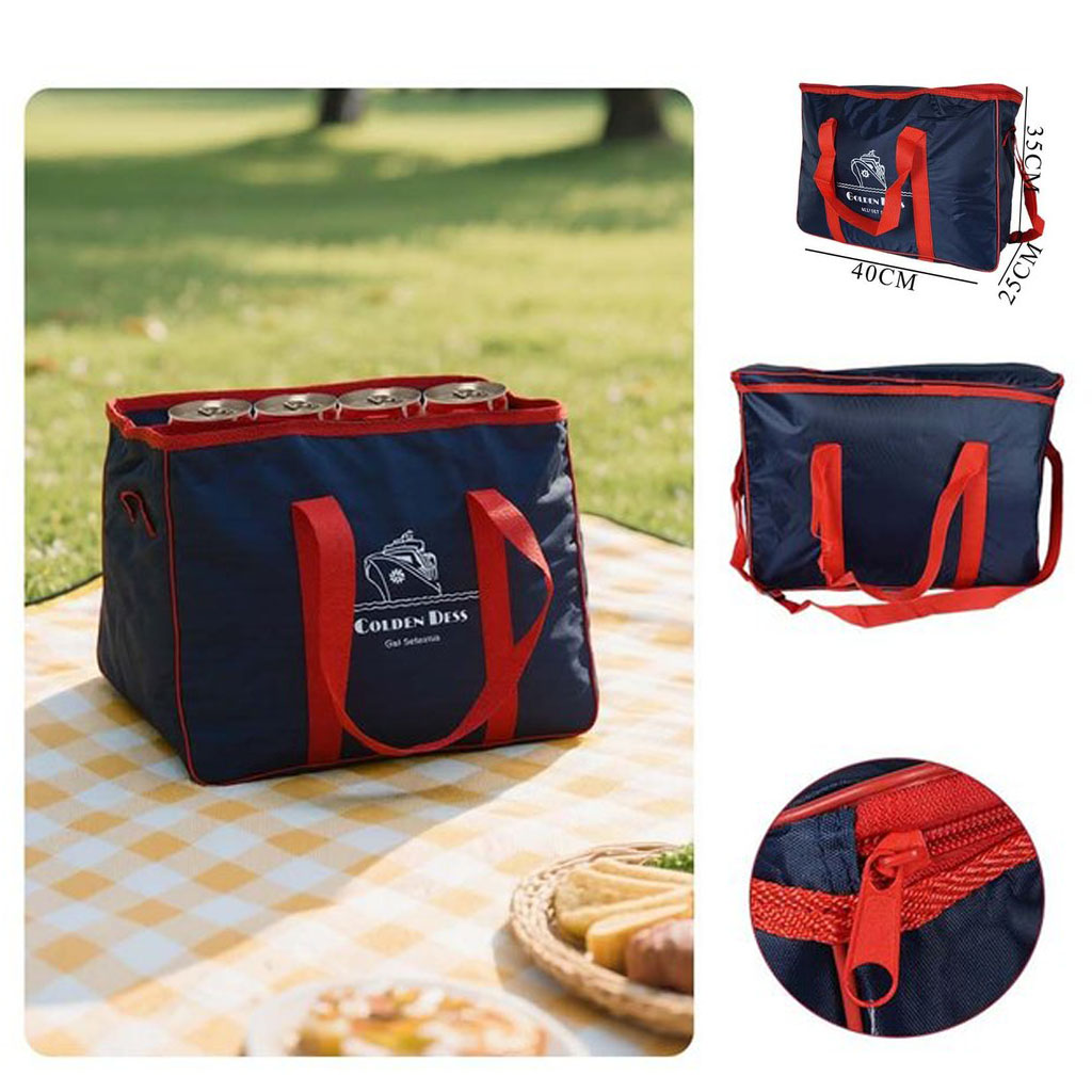 E-LONG Bolsa Térmica Porta Alimentos - Nevera Portátil Flexible para Picnic, Playa o Trabajo