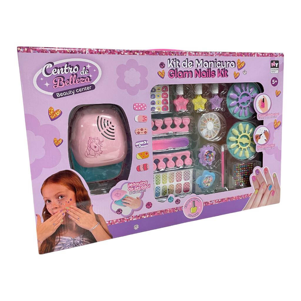 Centro de Belleza Kit de Manicura con Secador de Uñas y Accesorios