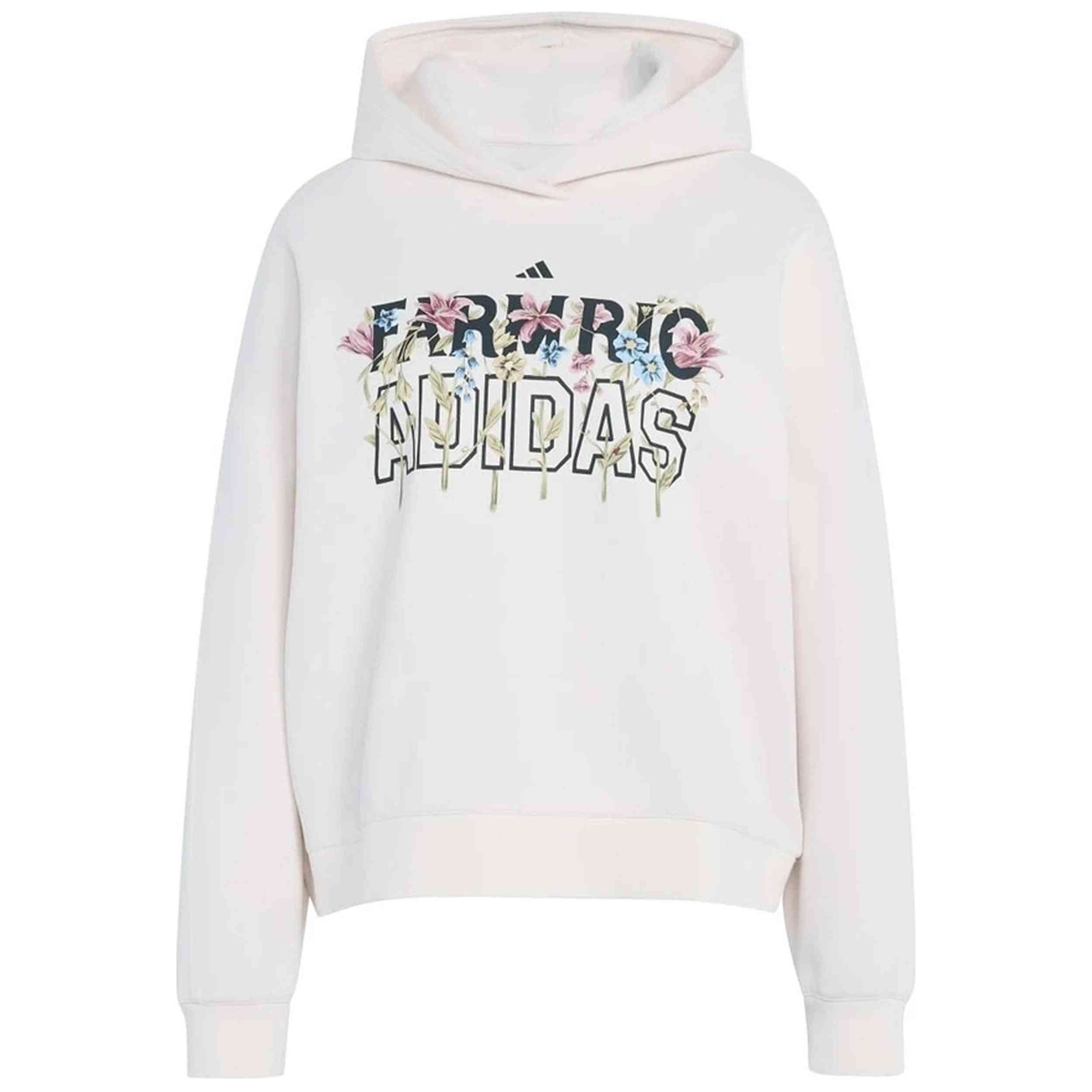 Sudadera Con Capucha Adidas modelo X Farm Rio Hoodie para Mujer en color Beige