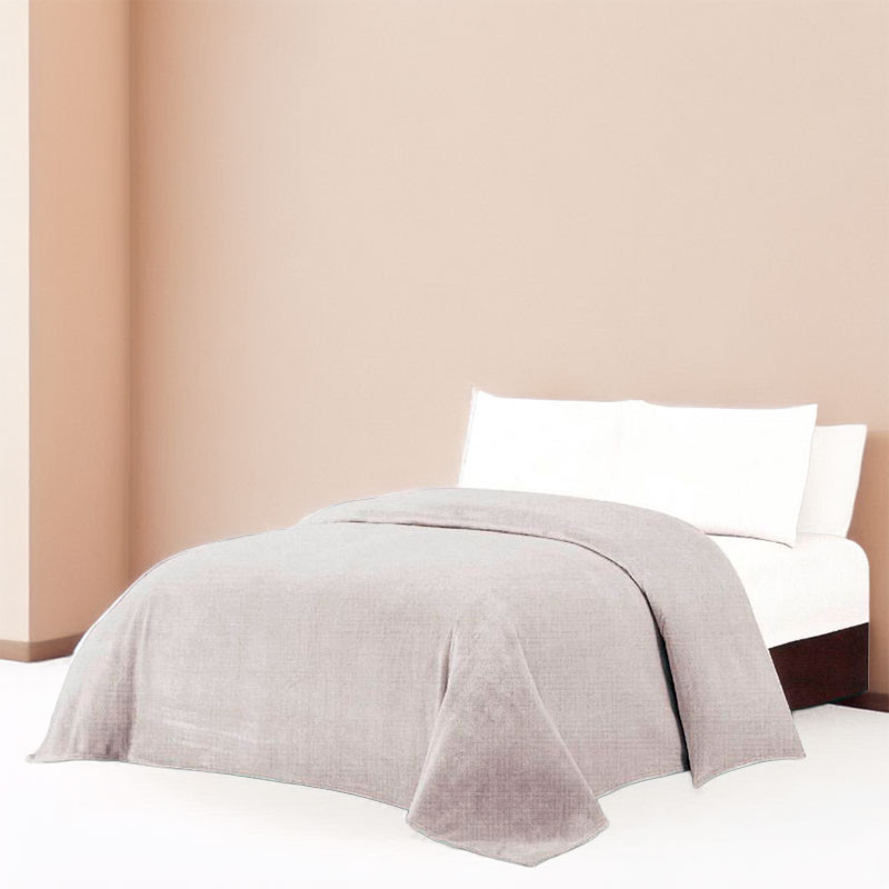RUFINO DÍAZ Manta Terciopelo Invierno Lisa 600 Gr - Otoño/Invierno - Tacto extra suave y super calentita - Para usar en la cama o en el sofá