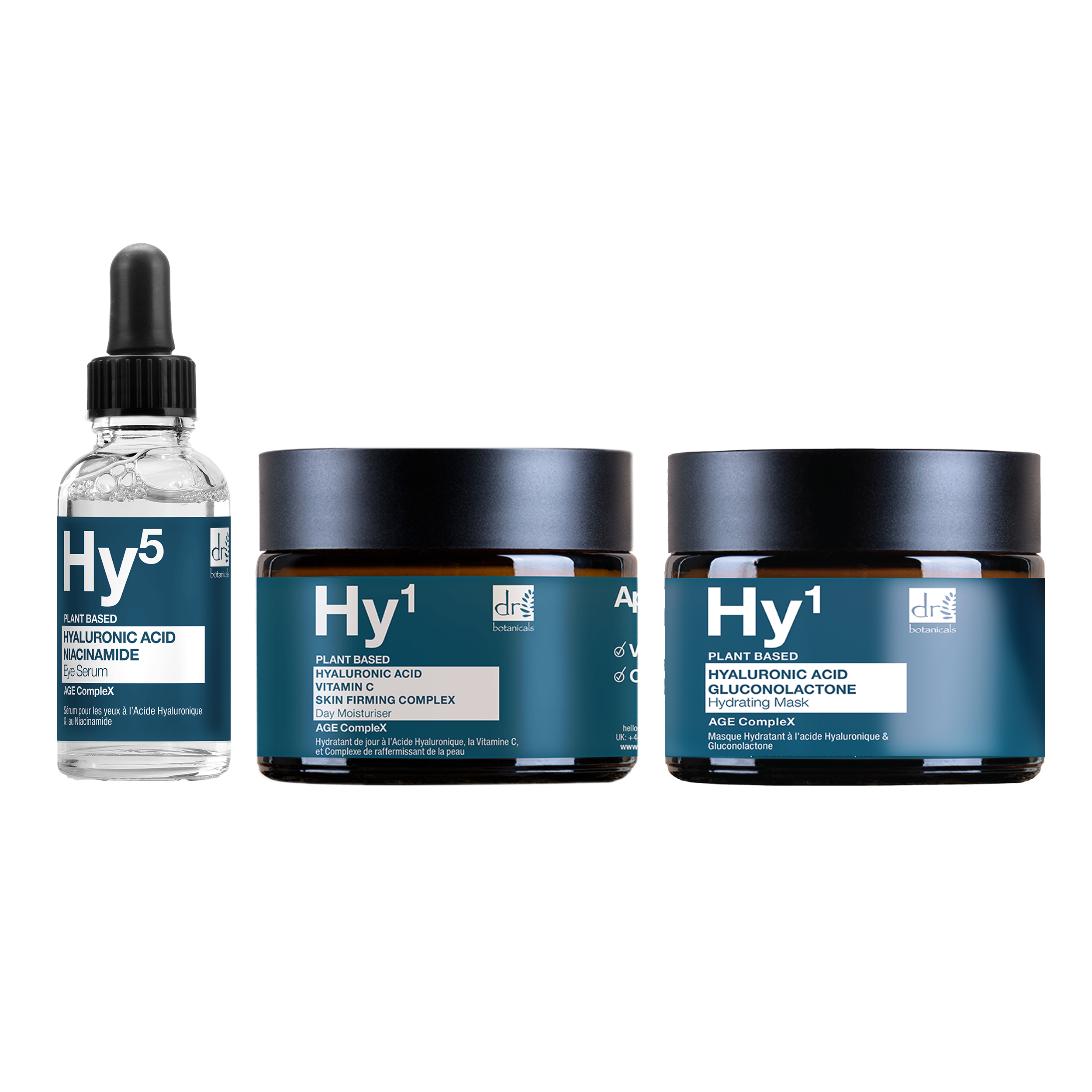 Dr Botanicals Pack Facial Ácido Hialurónico Hidratación y Antiarrugas