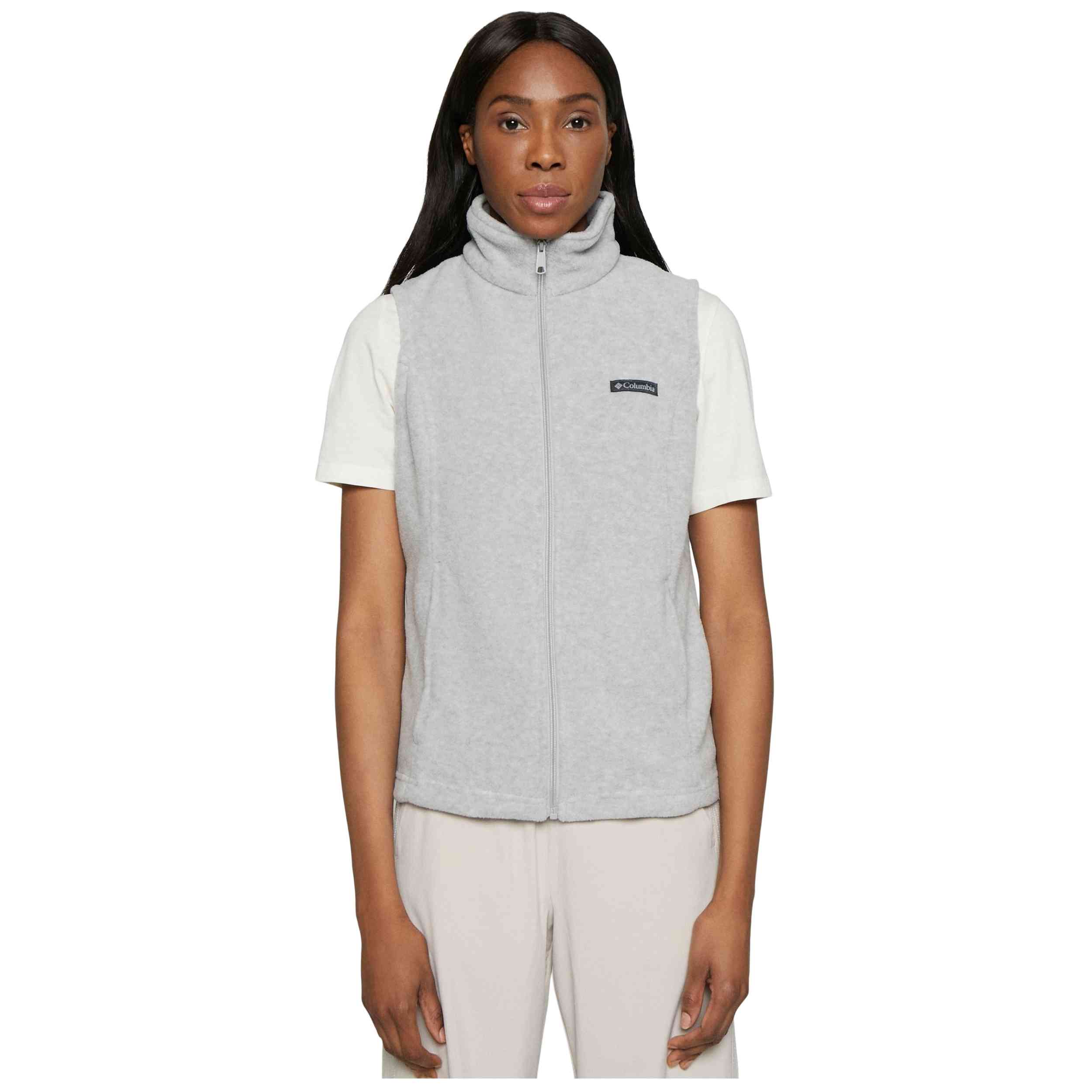 Chaleco Columbia modelo 1372121032 para Mujer en color Gris