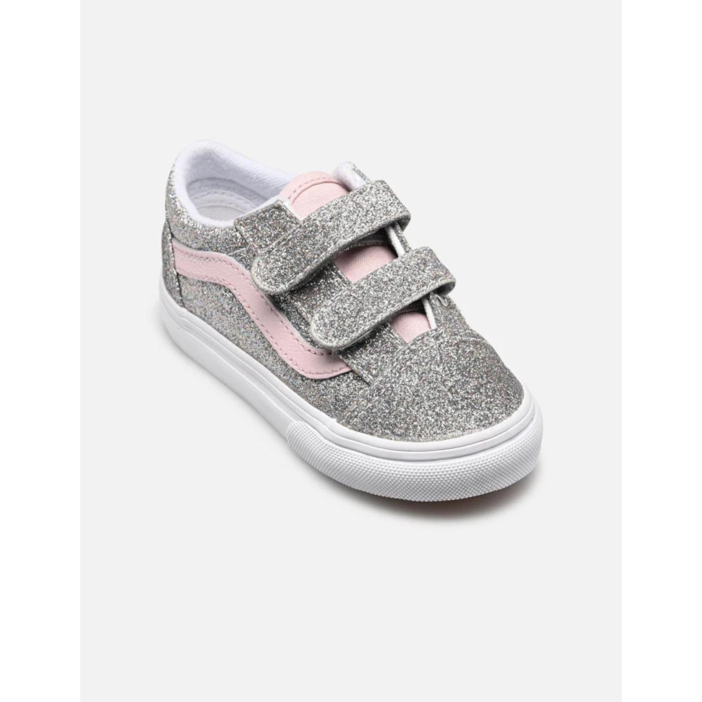 VANS ZAPATILLAS  KID OLD SKOOL GLITTER SILVER