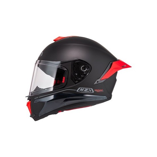 NZI Wake Stream booster solid negro rojo mate casco integral ECE/UN R 22.06 150342A000