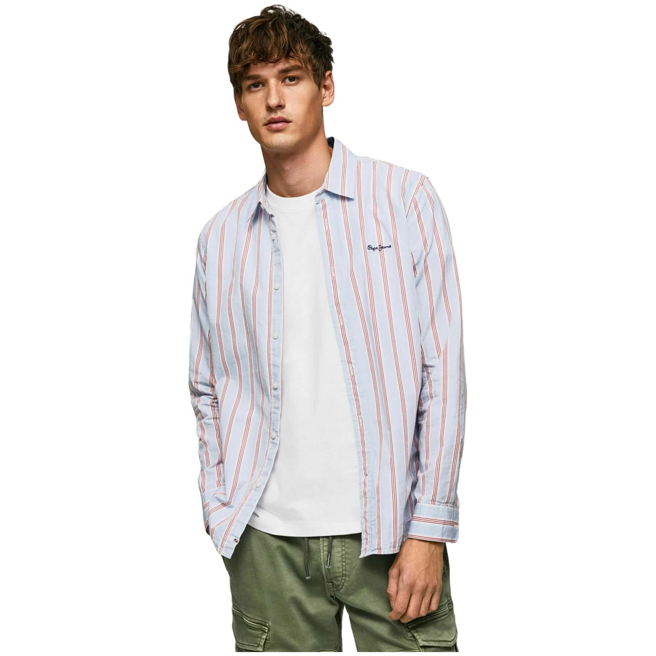 Camisas Pepe Jeans modelo PM307775-217 para HOMBRE en color Blanco