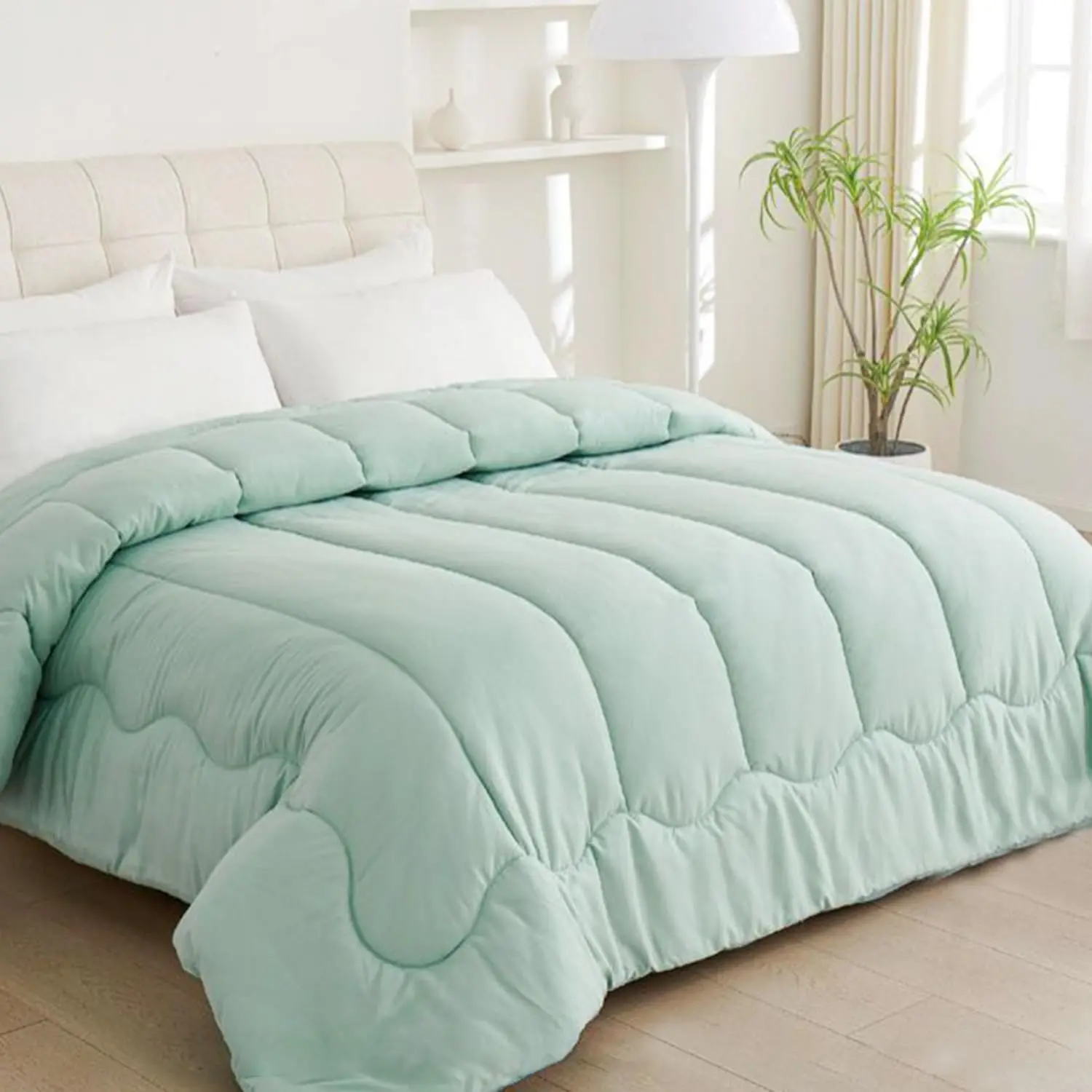 Edredón Nórdico Doble Cara, Relleno Nórdico, Edredón de Microfibra, Microfibra Suave, Antiácaro, Hipoalergénico, Transpirable, Moderno, Ligero, para Cama 90/105/135/150/180 cm