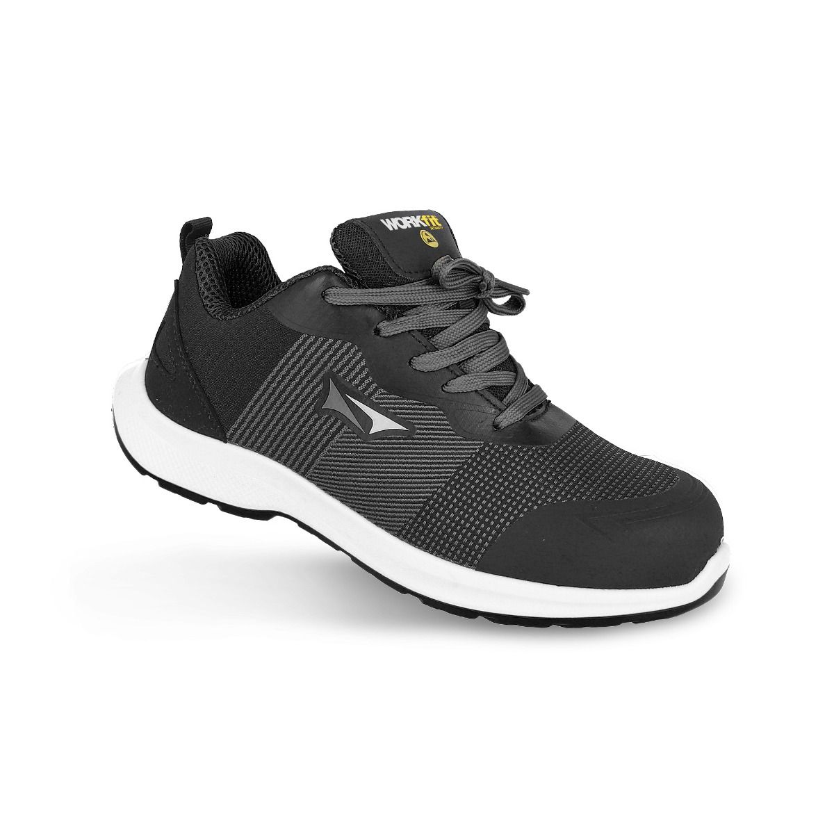 Zapato de Seguridad Deportivo Workfit RACE S3S SR - Ideal uso labora y cotidiano, muy ligero y cómodo - Puntera de protección de fibra de vidrio - Plantilla textil antiperforación y flexible - Suela de Poliuretano de Alta Densidad