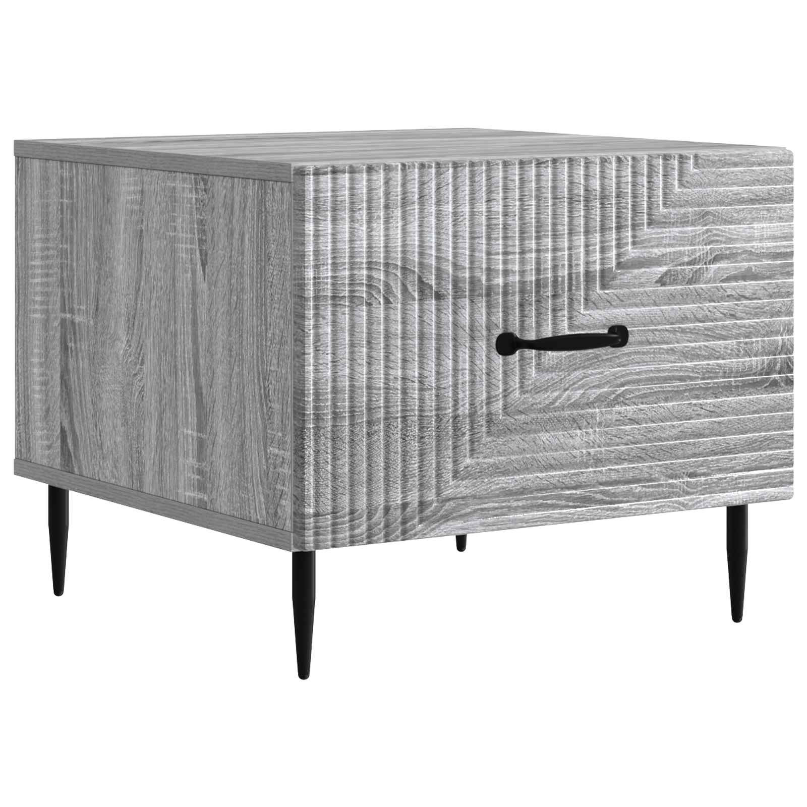 vidaXL Mesa de Café con cajón 49 x 50 x 40 cm Madera de Ingeniería Multicolor