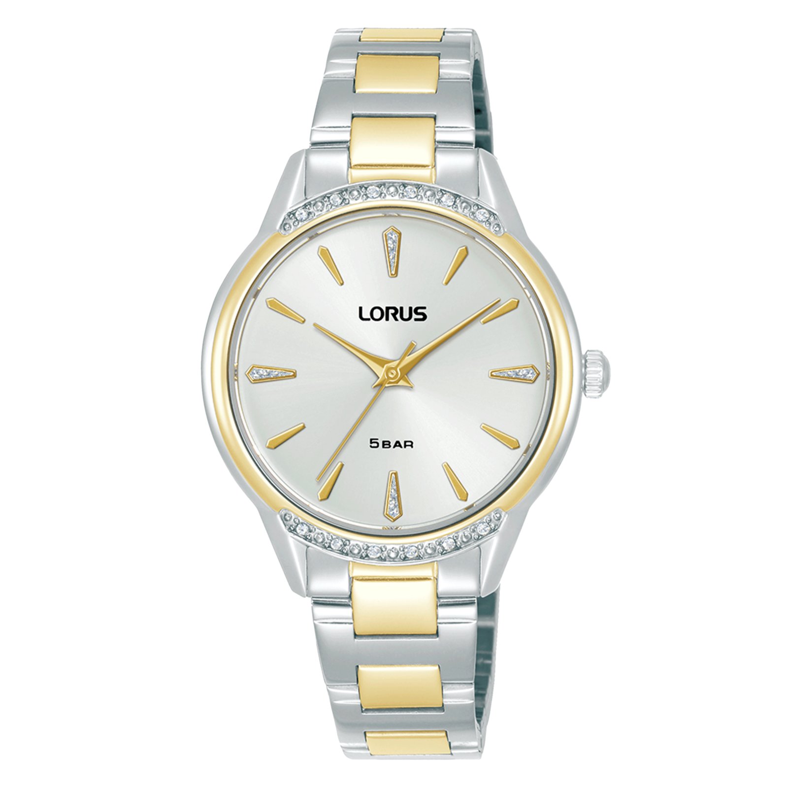 Lorus Reloj Mujer Caja De Acero Pulsera Acero De Color Dorado Resistente Al Agua 5 Atm Rg256yx9