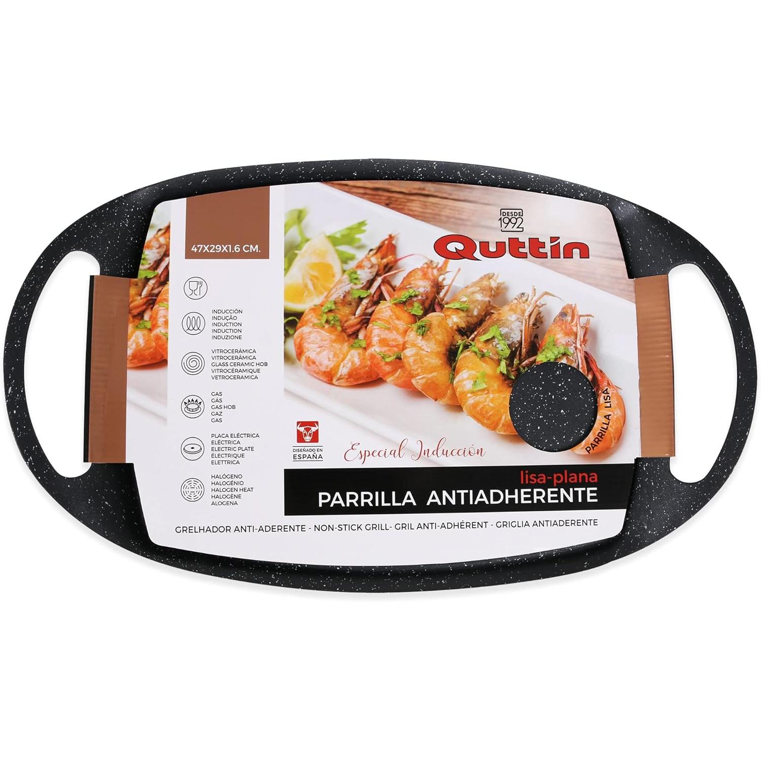 QUTTIN - PARRILLA 36X22,5X1,6CM RECTANGULAR LISA | Amystyle