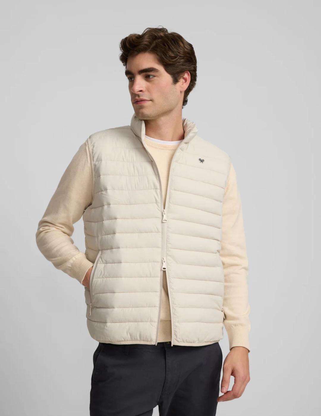 SILBON CHALECO BEIGE PADDED
