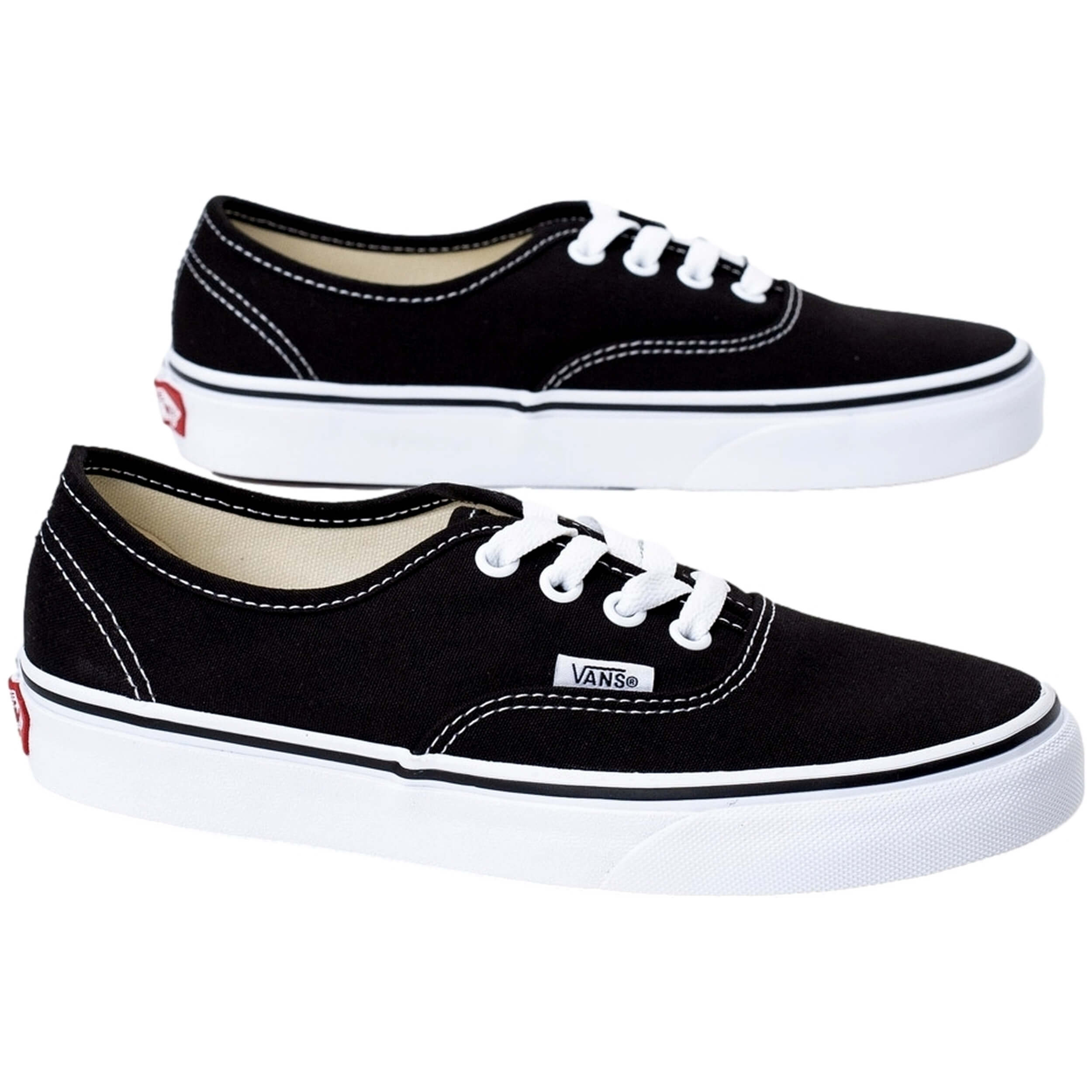 Calzado Vans modelo Authentic Black en color Negro