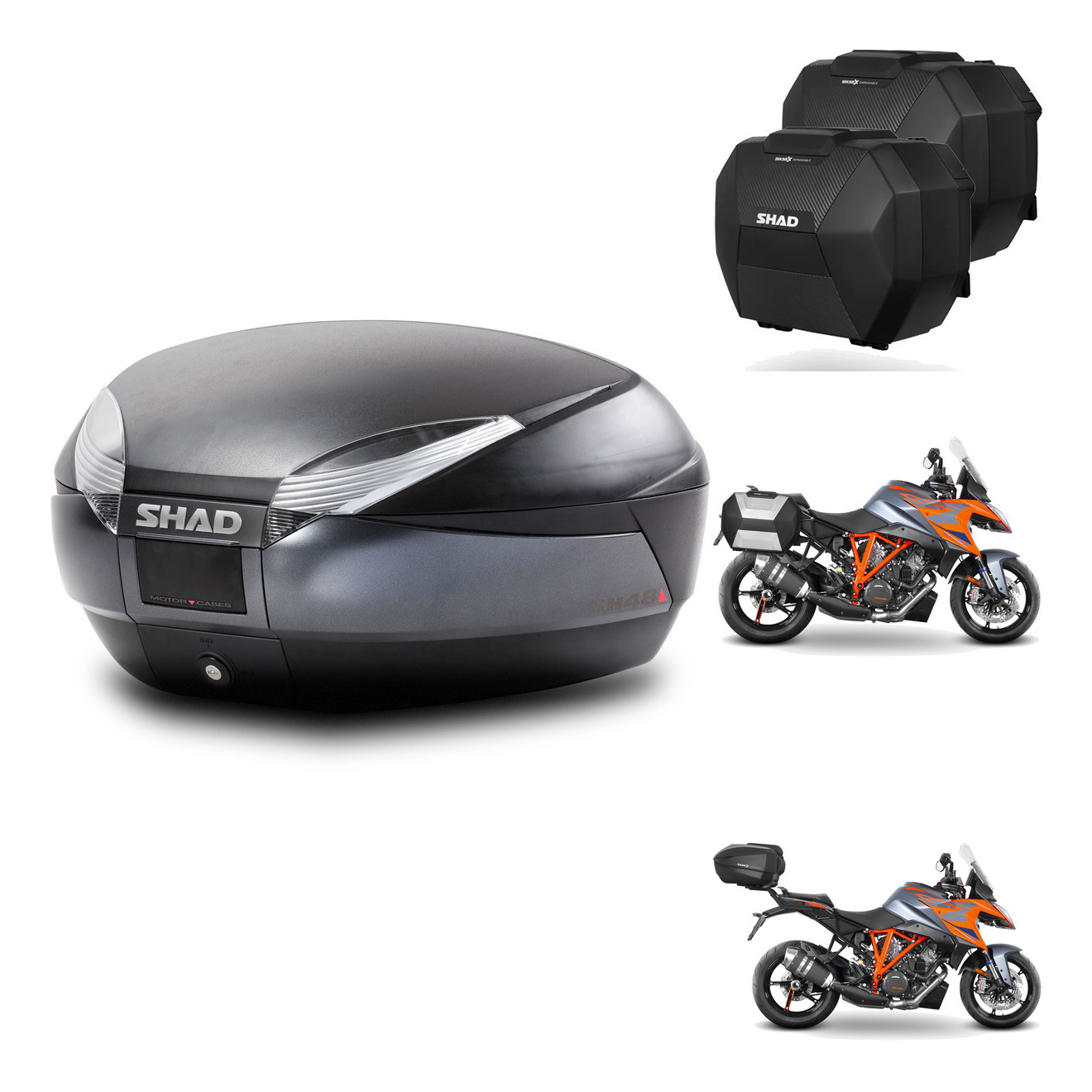 Maletas Sh38x Carbon + Herraje Baul + He KIT-582181