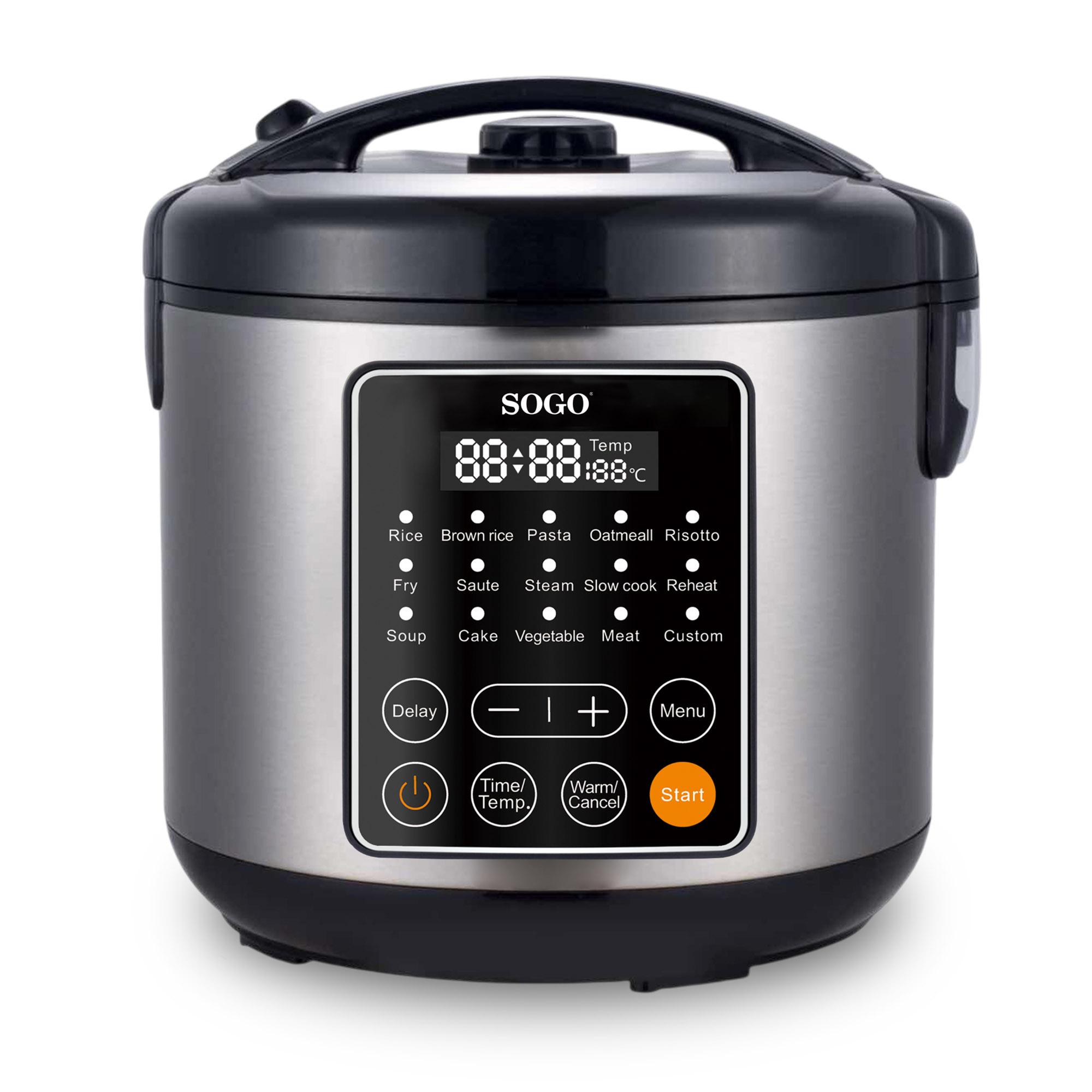Robot de Cocina Multifunción 11 Opciones Cocción  Acero 5L-900w