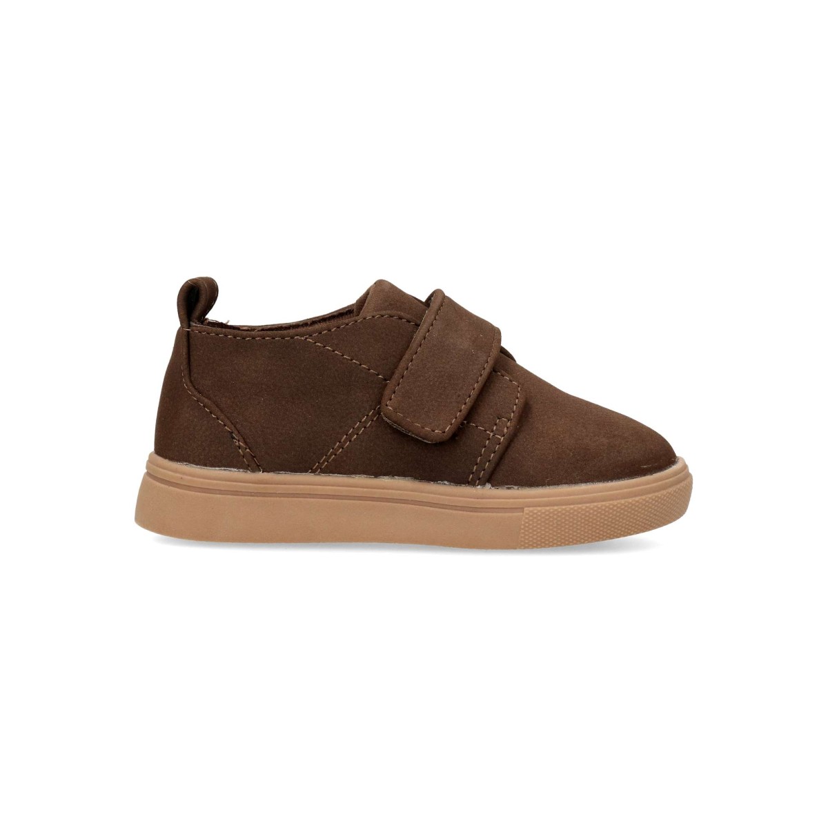 Peke's by Vanessa - Zapatillas sneakers casuales para niño de piel sintética con cierre adherente y suela flexible color marino