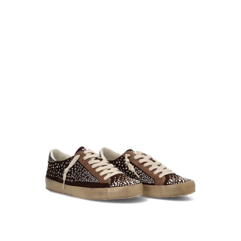 Zapatillas Casual Corina - Mujer - Suela Plana - Modelo M6504 - Color Café