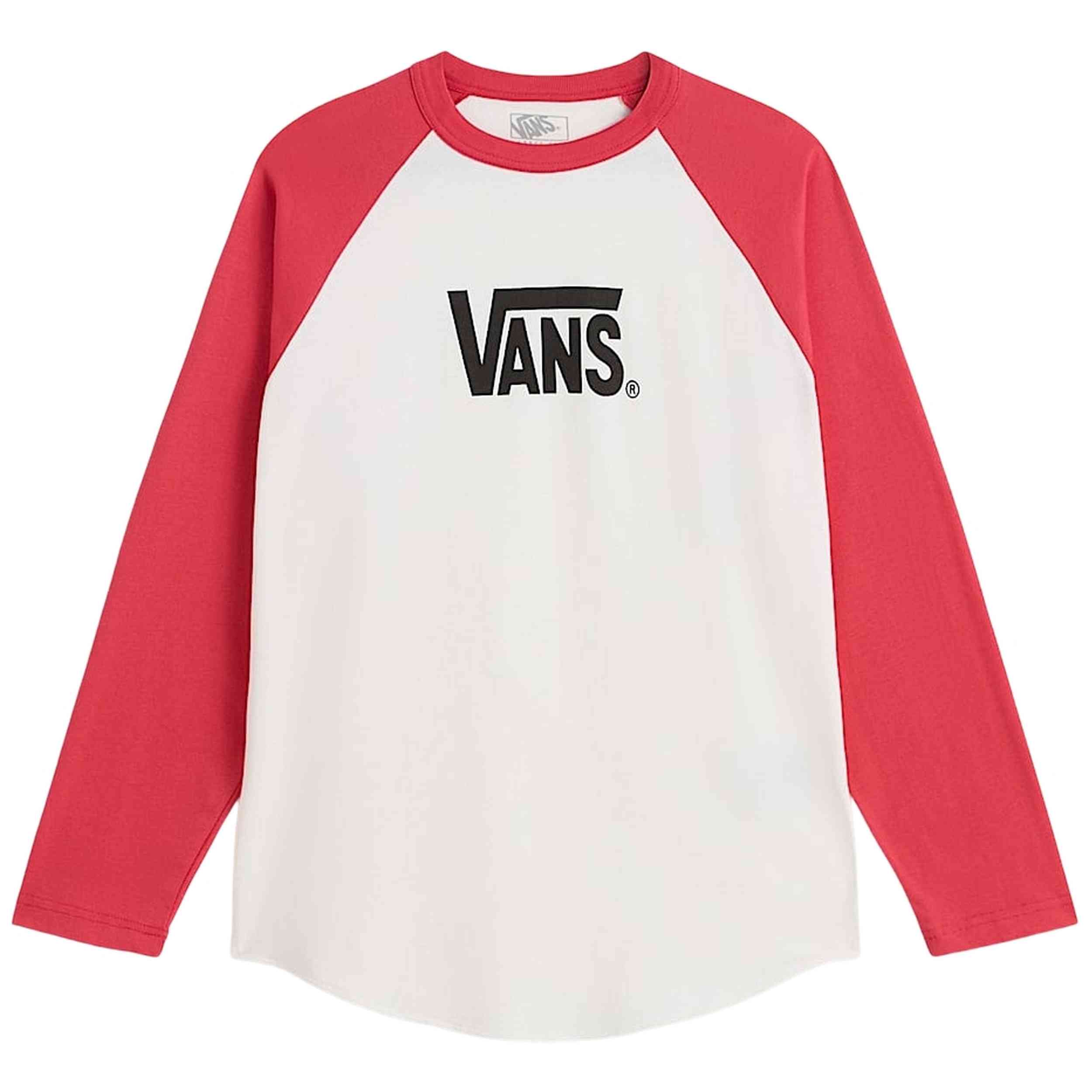 Camiseta De Manga Larga Vans modelo Core Raglan para hombre y mujer en color Blanco