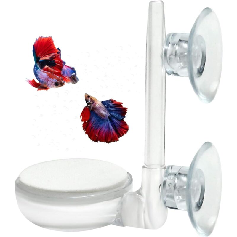CA Kit de nanoburbujas para acuarios, difusor silencioso con alto contenido de oxígeno disuelto y válvula de retención, que produce burbujas ultrafinas para peces y acuarios pequeños.