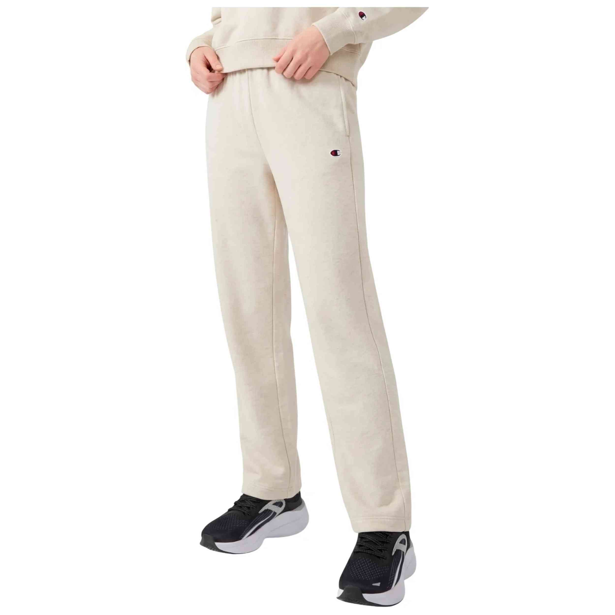 Pantalon Largo Champion modelo Pantalón recto ligero mujer Champion Icons "Cream" para Mujer en color Gris