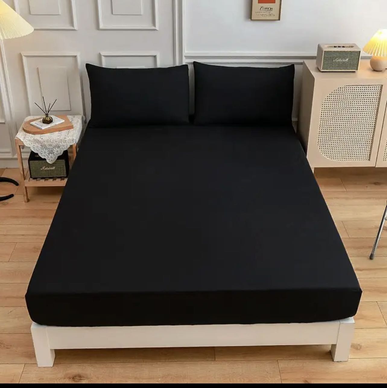 Sabana Bajera Ajustable Elastica 100% Poliéster de Alta Calidad, Funda Colchón Para Camas de 90/105/135/150, Hasta 30cm de Profundidad